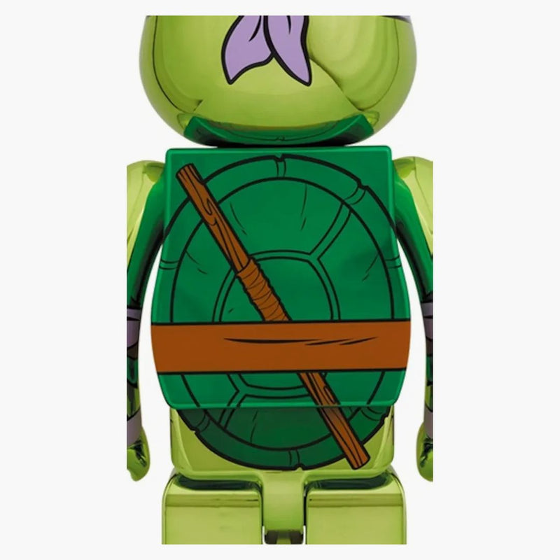 Bearbrick x Teenage Mutant Ninja Turtles Donatello 1000% Chrome Ver.