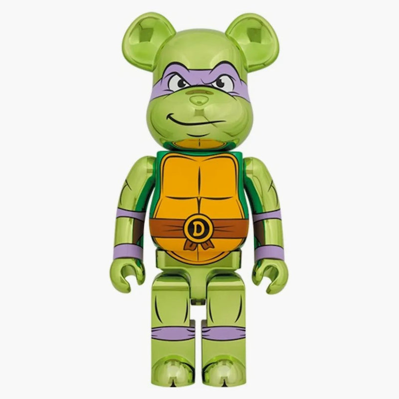 Bearbrick x Teenage Mutant Ninja Turtles Donatello 1000% Chrome Ver.
