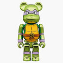Bearbrick X Teenage Mutant Ninja Turtles Donatello 100% & 400% Set Chrome Ver.