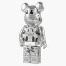 Bearbrick X Terminator T-rip 400% Silver