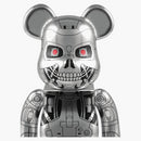 Bearbrick X Terminator T-rip 400% Silver