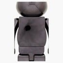 Bearbrick X the Rolling Stones Lips and Tongue 1000% Black Chrome Ver.