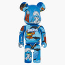 Bearbrick X The Smurfs (The Astrosmurf) 1000% Blue