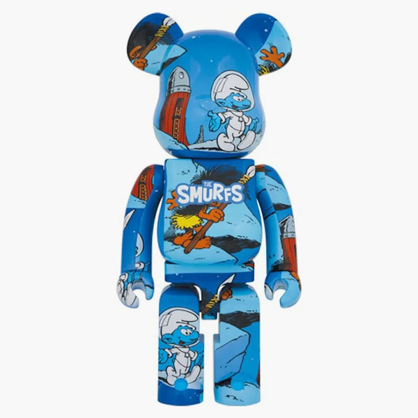 Bearbrick x Smurfs (The Astrosmurf) 1000% modrá