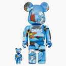 Bearbrick X The Smurfs (the Astrosmurf) 100% & 400% Set Blue