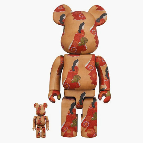 Bearbrick X Tokyo National Museum Moronobu Hishikawa (Beauty Looking Back) 100% & 400% set
