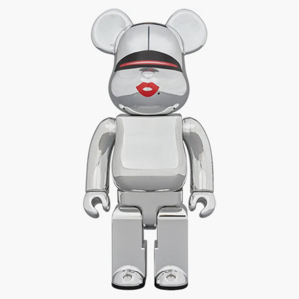 Bearbrick X Tyga X Hajime Sorayama 100% & 400% Set Silver