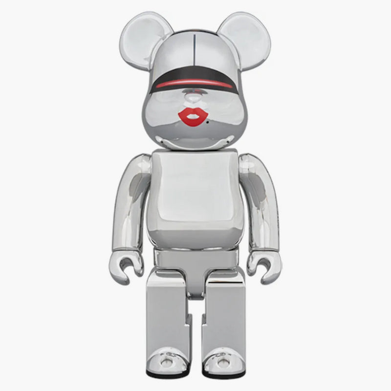 Bearbrick X Tyga X Hajime Sorayama 100% & 400% Set Silver
