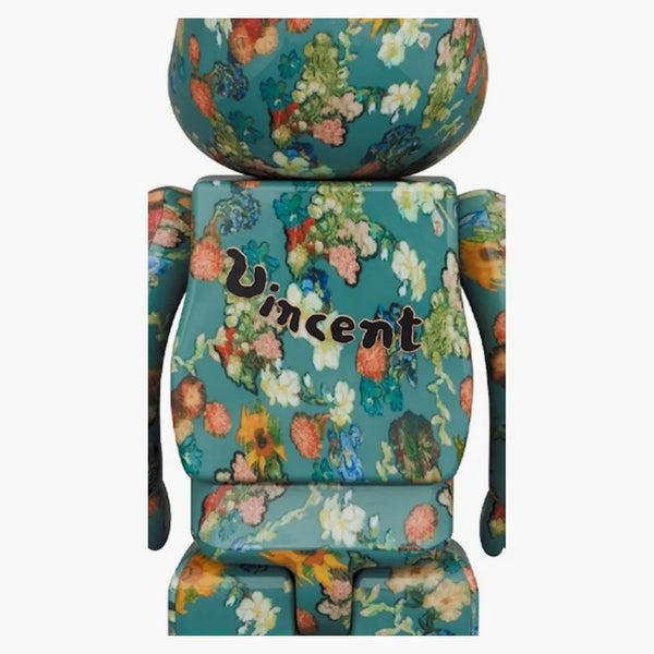 Bearbrick X van Gogh Museum Floral Pattern 50th Anniversary 100% & 400% set