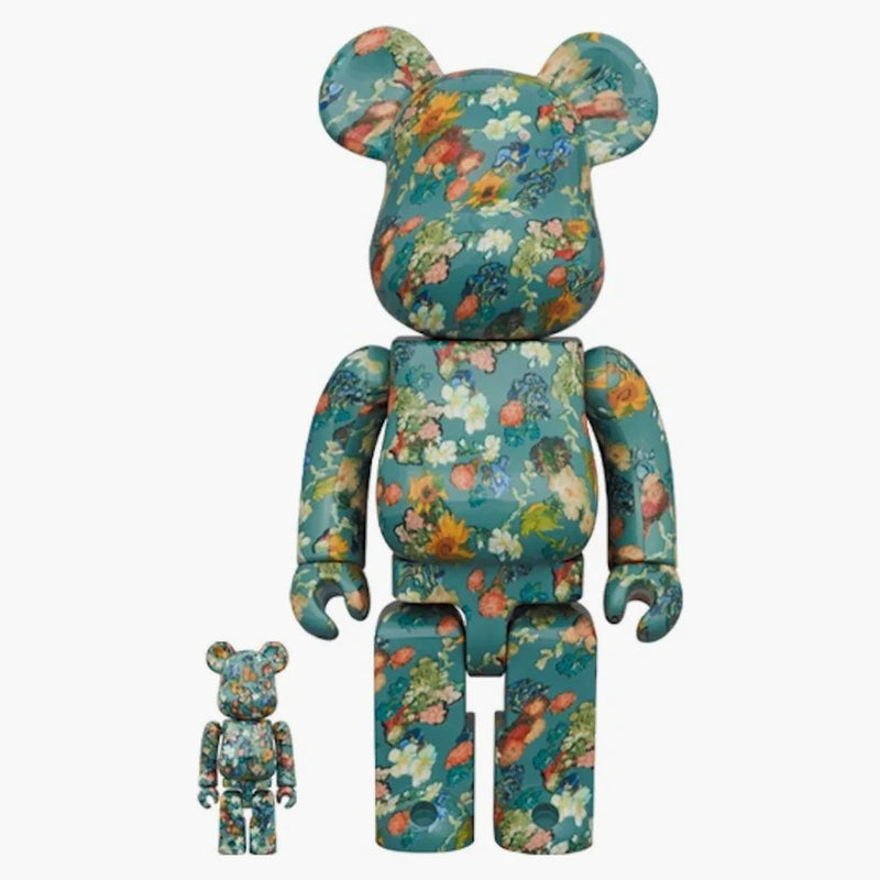 Bearbrick X Van Gogh Museum Floral Pattern 50. výročí 100% a 400% sada
