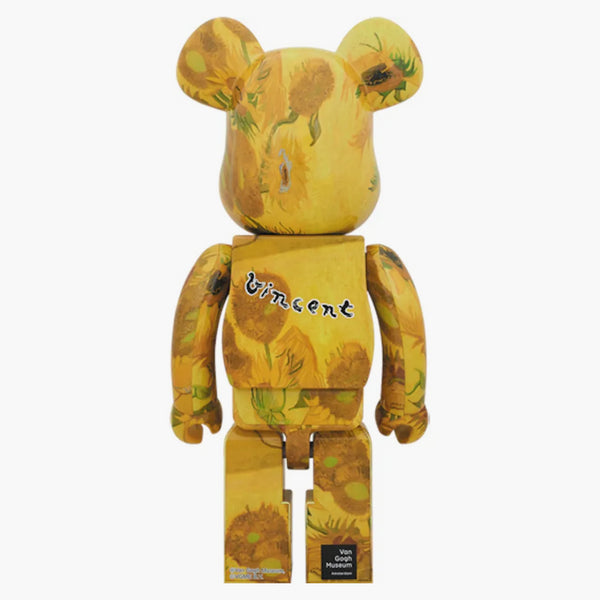 BEARBRICK X VAN GOGH MUSEUM girasoli 1000% giallo