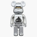 Bearbrick X Xlarge X Hajime Sorayama 100% & 400% Set Chrome
