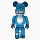 Bearbrick x a-nation kaws chompers 100% e 400% set blu