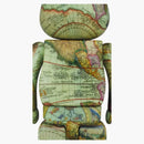 Bearbrick X Atmos Mapa Agged 100% y 400% establecido