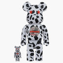Bearbrick x Atmos Dalmatian 100% y 400% establecido