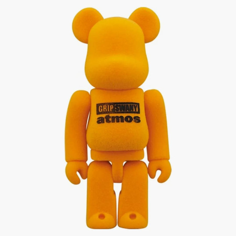 Bearbrick X Atmos X Gripswany 100% a 400% sada oranžová