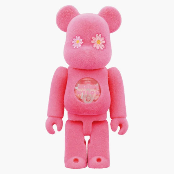 Bearbrick x Atmos x nylon Japan 100% & 400% set růžový