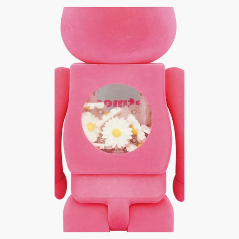 Bearbrick x Atmos x nylon Japan 100% & 400% set růžový