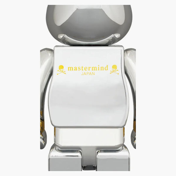 Bearbrick x Mastermind Japan 1000% Silver