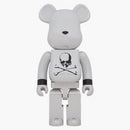 Bearbrick X Mastermind Japan 1000% White Chrome