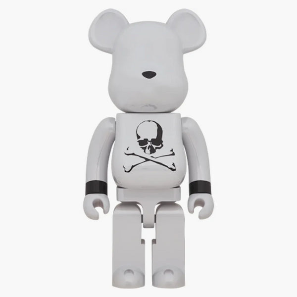 Bearbrick x Mastermind Japan 1000% White Chrome