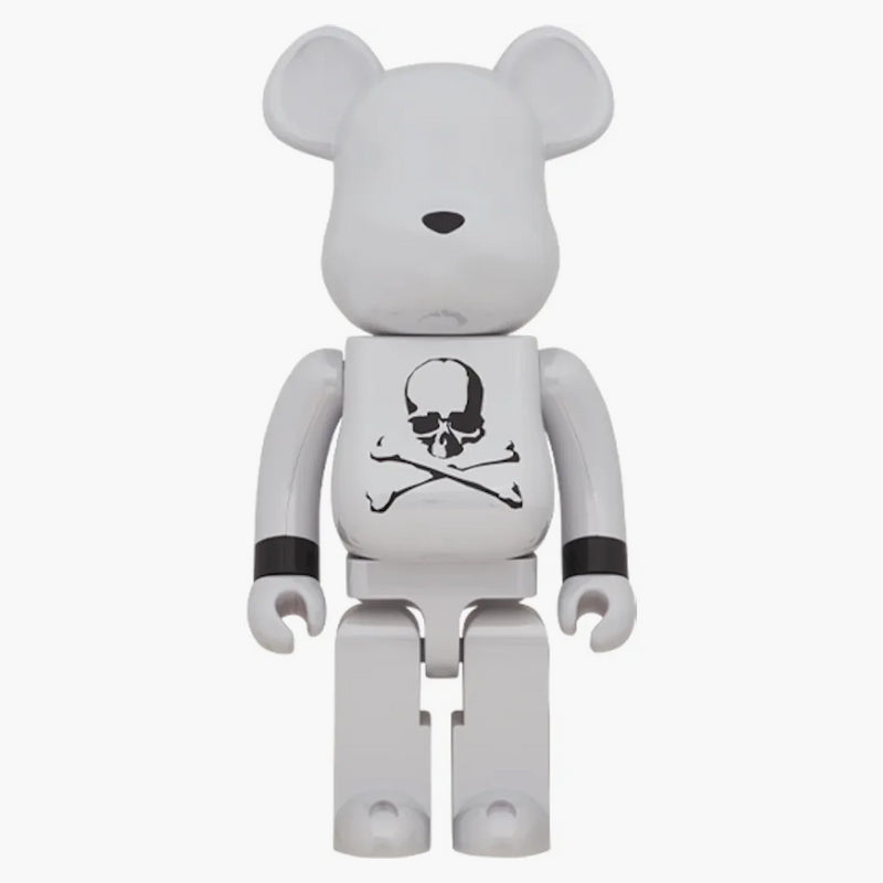Bearbrick X Mastermind Japan 1000% White Chrome