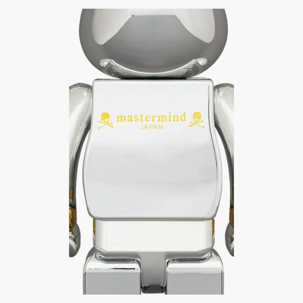 Bearbrick X Mastermind Japan 100% & 400% set Silver