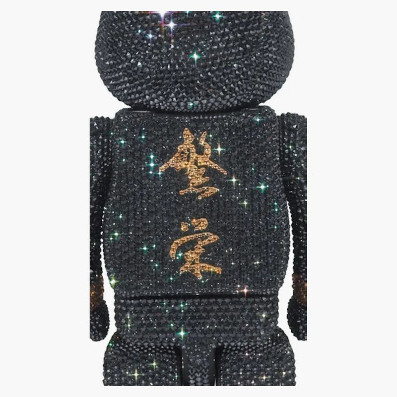 Bearbrick x Mastermind Japan Crystal Decorate 400% Black & Gold Ver.