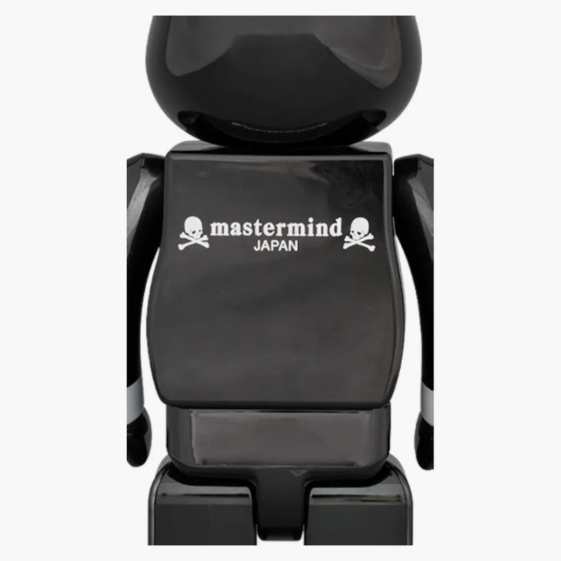 Bearbrick x Mastermind Japan Black Chrome Ver. 100% e 400% set