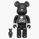 Bearbrick x Mastermind Japan Black Chrome Ver. 100% a 400% sada