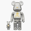 Bearbrick X Mastermind Japan Chrome 400% Chrome