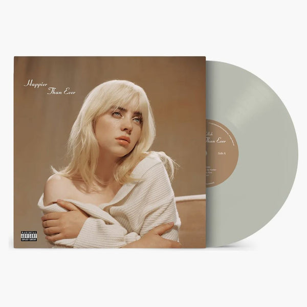 Billie Eilish lyckligare än någonsin LIMED EDITION LP VINYL COOL GRÅ