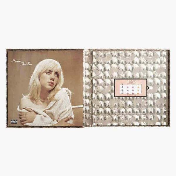 Billie Eilish lyckligare än någonsin Gucci Edition (med klistermärken) 2xlp vinylgrön/lila