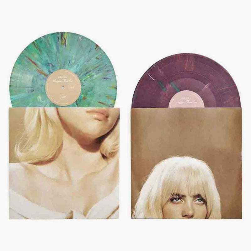 Billie Eilish lyckligare än någonsin Gucci Edition (med klistermärken) 2xlp vinylgrön/lila
