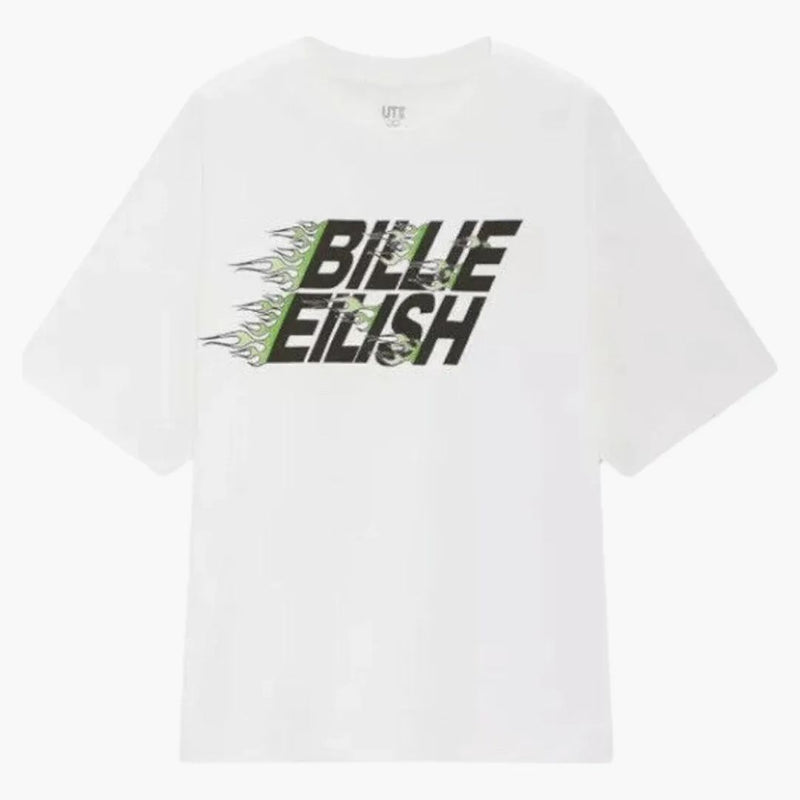 Billie Eilish X Takashi Murakami X Uniqlo Flame Tee White