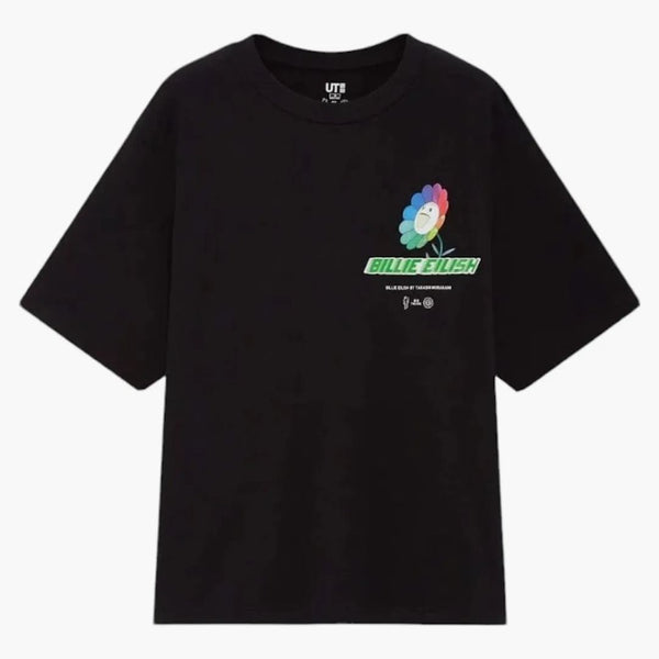 Billie Eilish X Takashi Murakami X Uniqlo Flower Tee (asia Sizing) Black