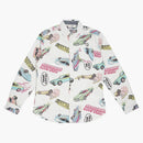 Billionaire boys club burnout woven l/s t-shirt white