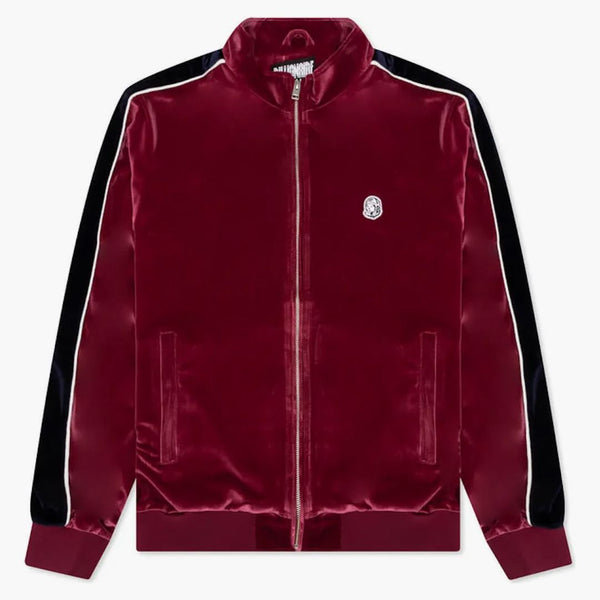 Billionaire Boys Club Flight Velour Jacket Burgundy
