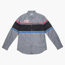 Billionaire Boys Club Service Bay Long Sleeve Woven Shirt Gray/Chambray