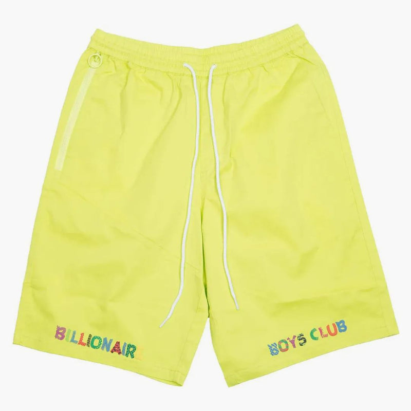 Billonario Boys Club sonríe pantalones cortos amarillos/lima