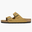 Birkenstock Arizona en relieve de gamuza de gamuza marrón marrón