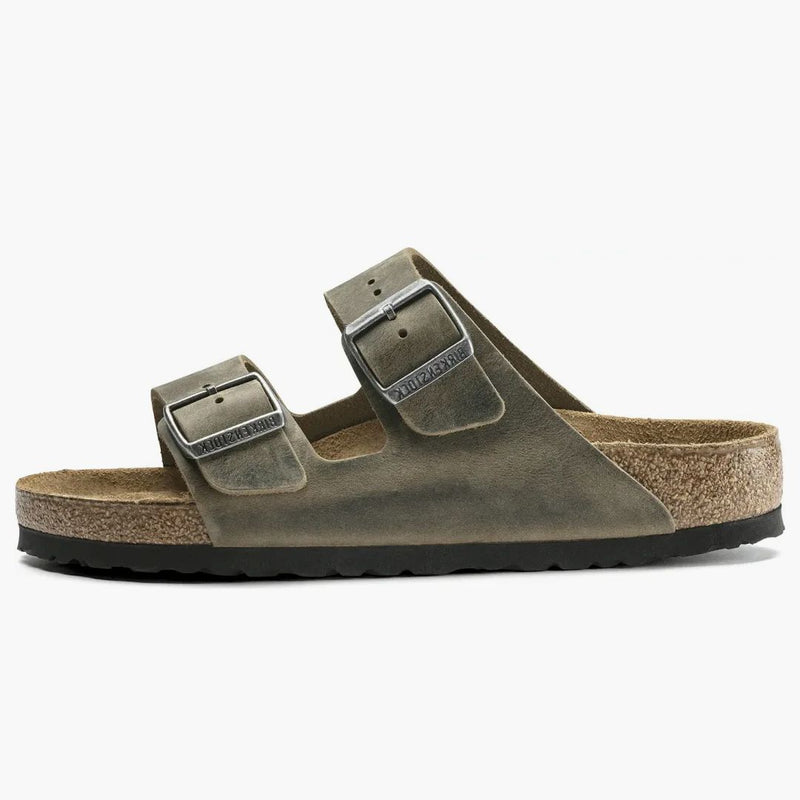 Birkenstock Arizona Soft Footbed Oiled Leather Faded Khaki