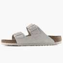 Birkenstock Arizona Soft Footbed Suede Antique White