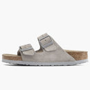 Birkenstock Arizona Soft Footbed Suede Stone Coin
