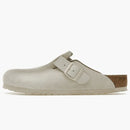 Birkenstock Boston Antique White Suede
