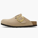 Birkenstock Boston Big Buckle Nubuck Sandcastle