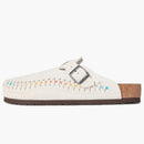 Birkenstock Boston Braided Suede Kith Antique White Tie Dye