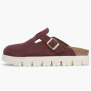 Birkenstock Boston Chunky Suede Berry Crush (Narrow) (Women's)