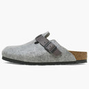 Birkenstock Boston Natural Leather-felt Light Gray