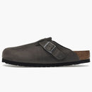 Birkenstock Boston Soft Footbed Oiled Leather Iron Grey